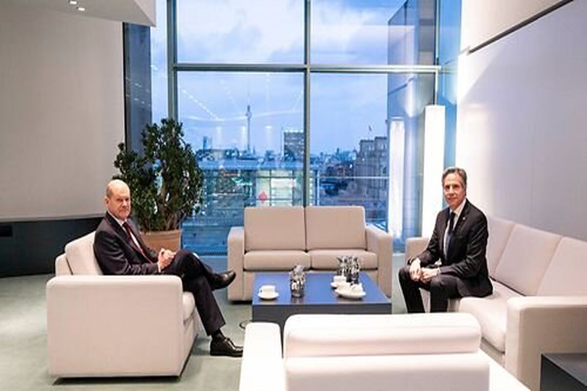 دیدار آنتونی بلینکن‌ با اولاف شولتز