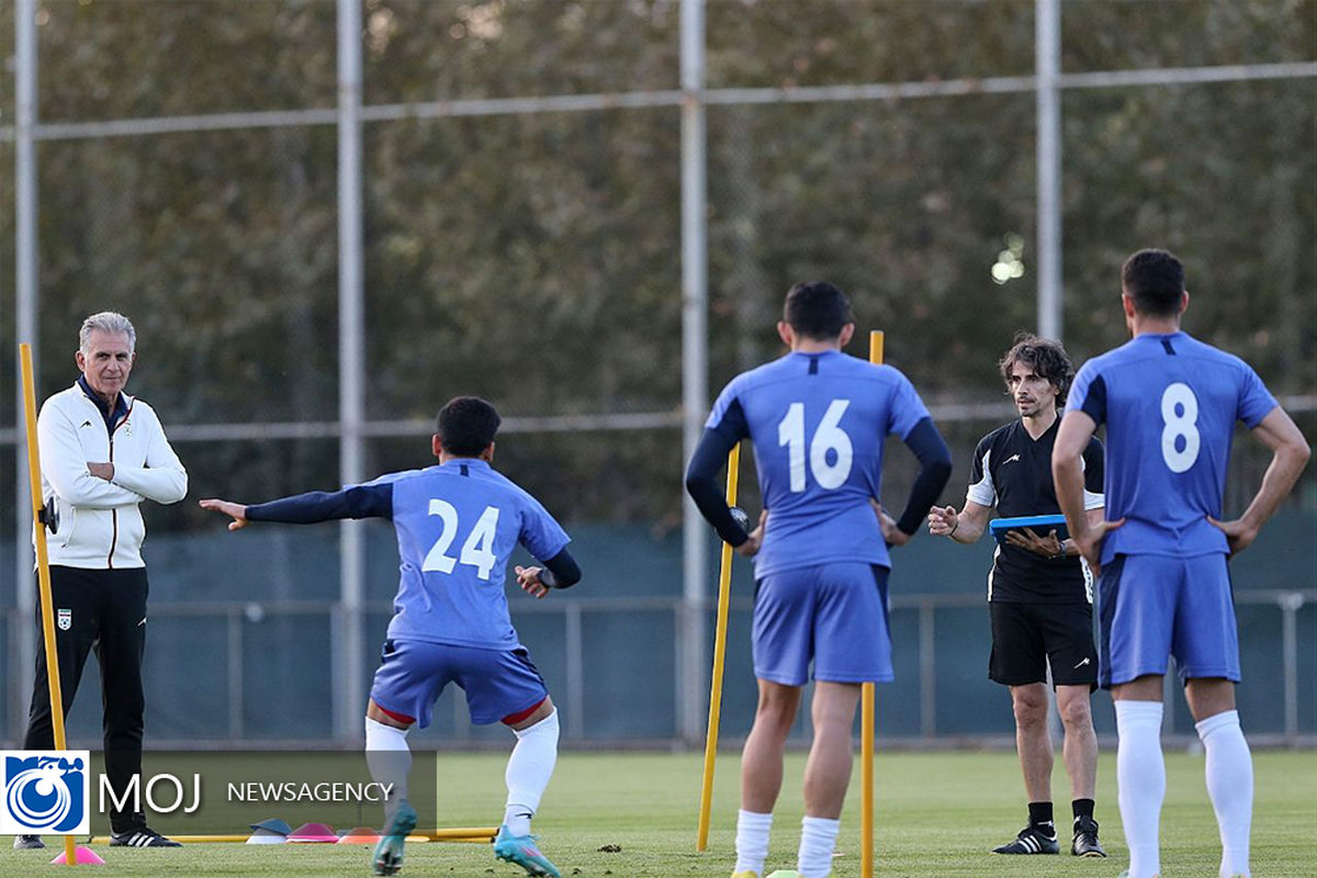 تمرین تیم ملی فوتبال