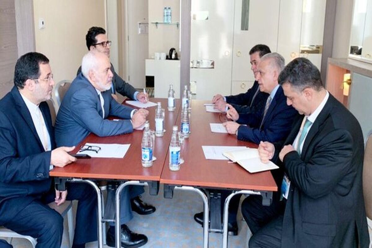 دیدار ظریف با وزیر خارجه عراق