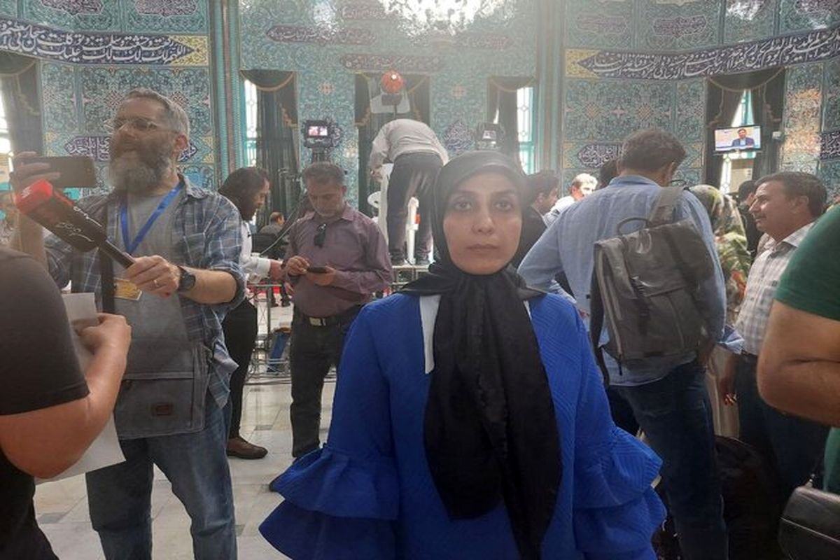حمیده زرآبادی در انتخابات ریاست جمهوری مشارکت کرد