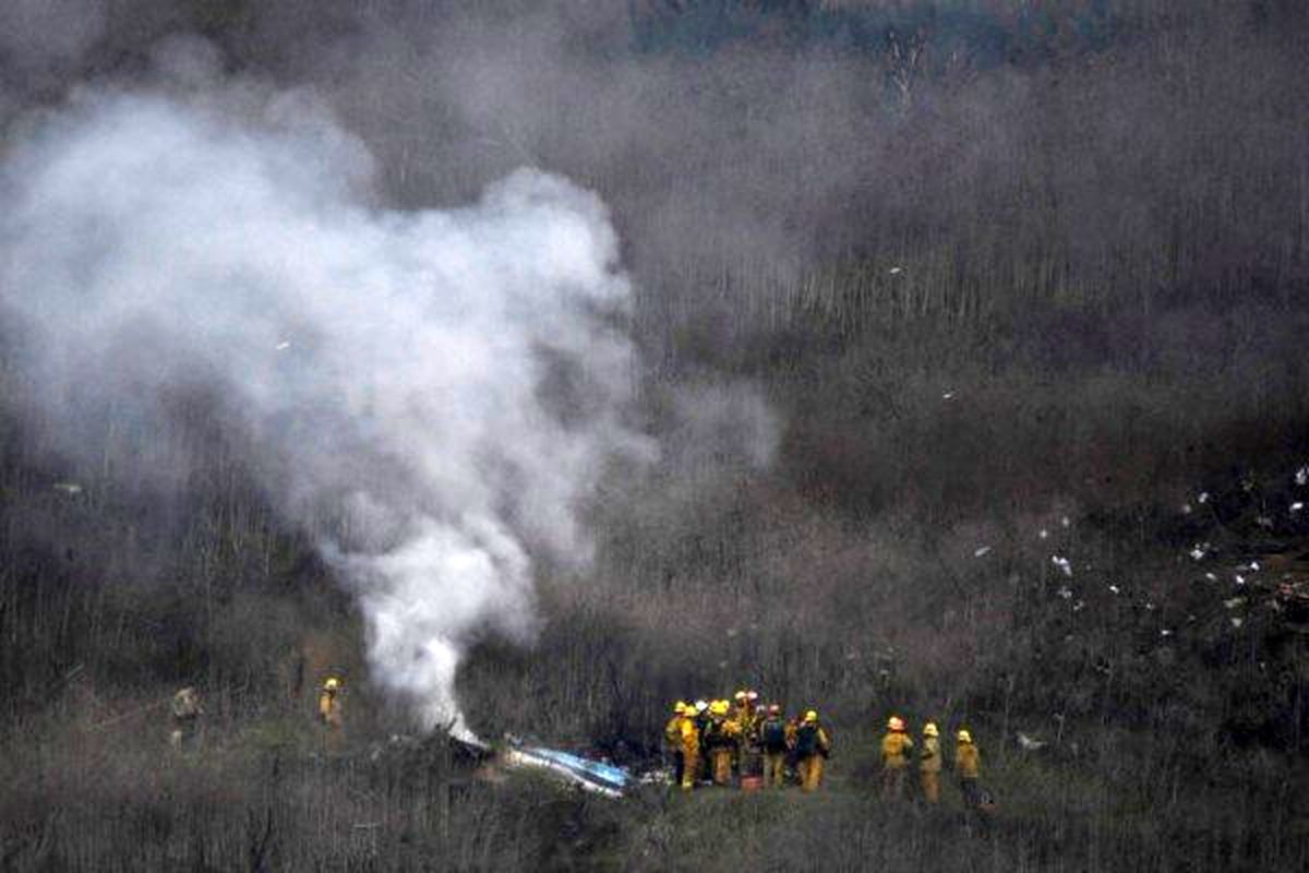 سقوط یک بالگرد در کالیفرنیا