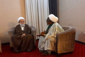 شیخ ابراهیم زکزاکی و آیت‌الله عیسی قاسم در قم دیدار کردند