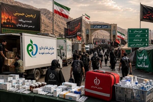 تامین دارو و تجهیزات پزشکی در مرز مهران و شلمچه پایدار است