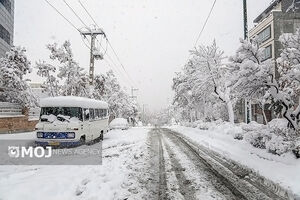 چالدران آذربایجان‌غربی سفیدپوش شد + فیلم