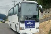 توقیف اتوبوس حادثه ساز در جاده چالوس