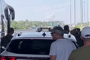 ویدیویی از اصابت موشک ایرانی به اسرائیل