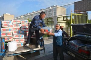 توزیع ۴۵۰۰ کیلوگرم گوشت قربانی بین خانواده های ولی نعمت