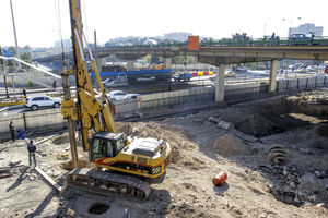 آغاز عملیات احداث سقف زیرگذر کوی نصر