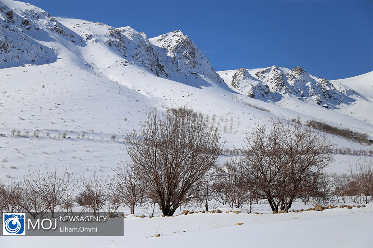 بارش برف در ارتفاعات اورامان