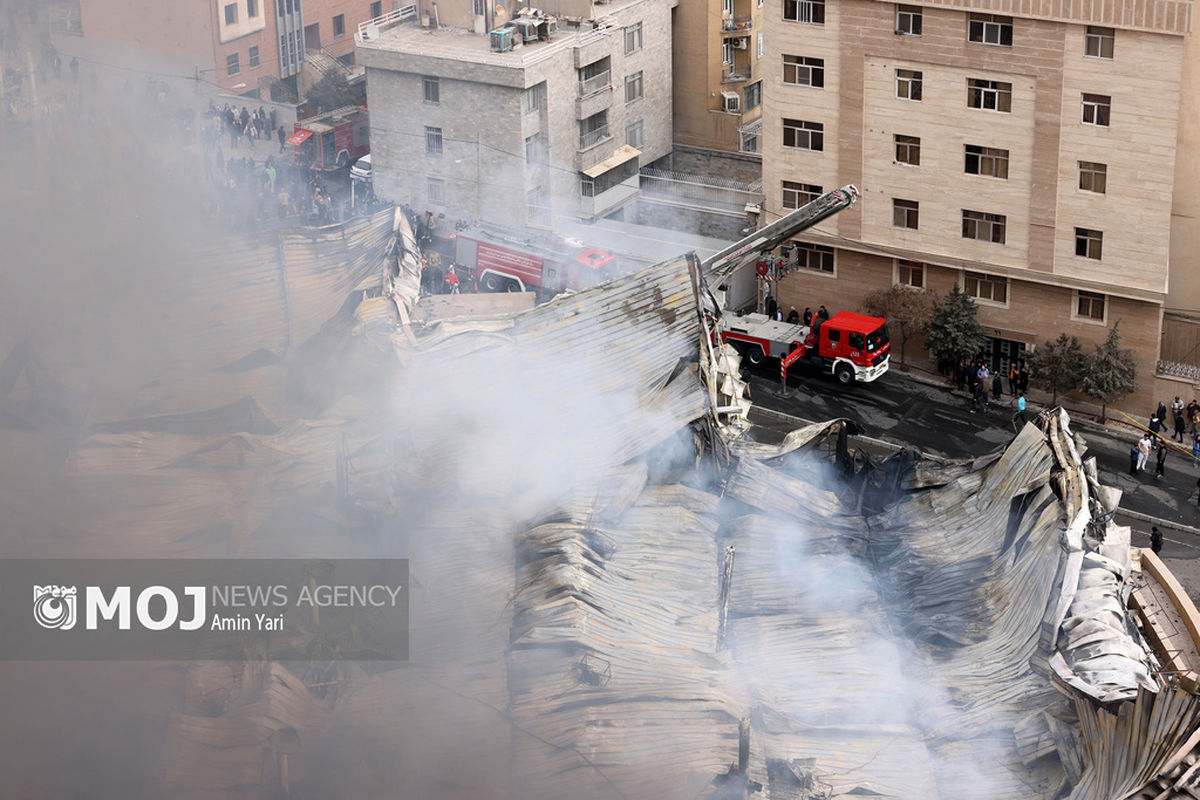 آتش سوزی در بازارچه جنت آباد