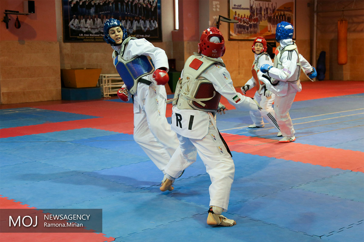 تمرین تیم ملی تکواندو بانوان