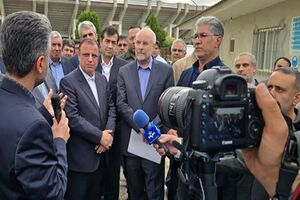 بازدید رئیس مجلس از پروژه ساخت ورزشگاه سرپوشیده گرگان
