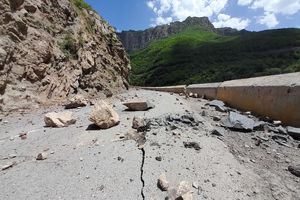 اسامی 3 فوتی حادثه ریزش سنگ در جاده کندوان