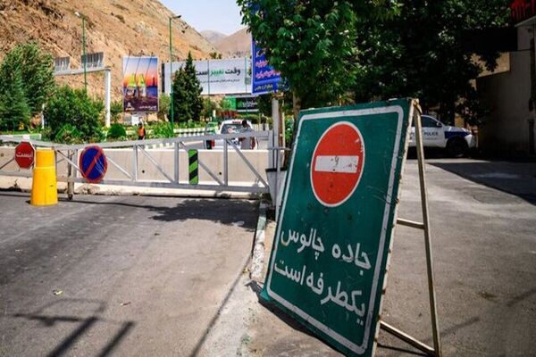 انسداد موقت جاده چالوس برای عبور احشام