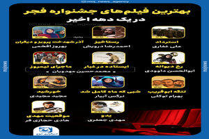 اینفوگرافیک/ بهترین فیلم های جشنواره فجر در یک دهه اخیر