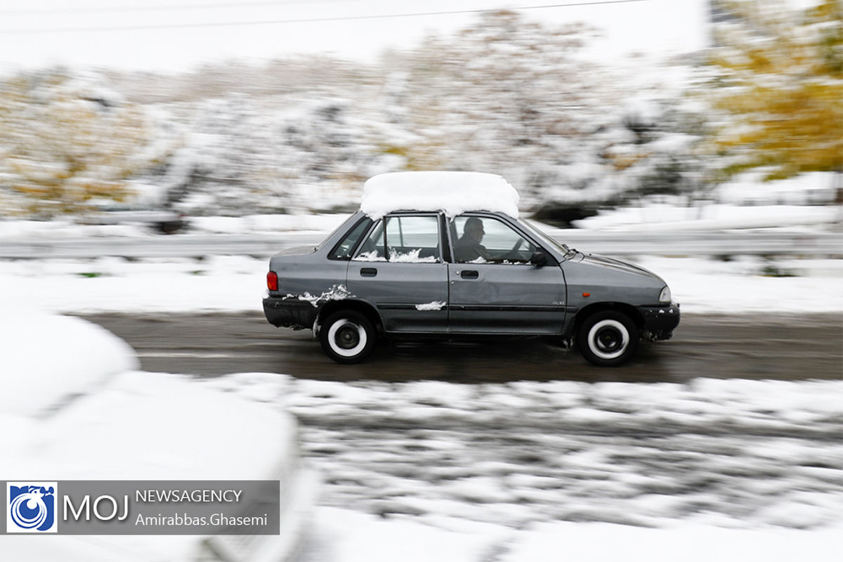 بارش برف پاییزی در تهران
