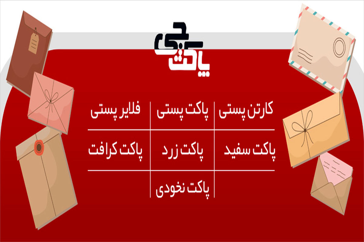 فروش انواع پاکت پستی و اداری