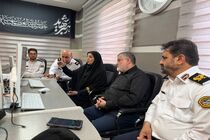 پایش برخط ترافیک مراسم تشییع قائد شهید امت با حضور استاندار تهران در مرکز پلیس راهور