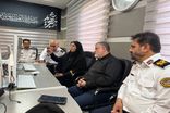 پایش برخط ترافیک مراسم تشییع قائد شهید امت با حضور استاندار تهران در مرکز پلیس راهور