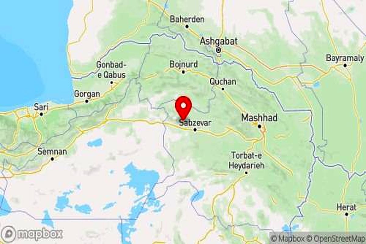 زمین لرزه در جغتای خراسان رضوی