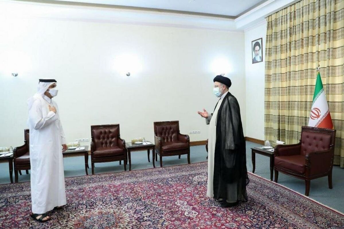 دیدار رئیسی با وزیر خارجه قطر