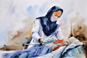 رونمایی از یادمان احترام شهرداری اصفهان به جامعه پرستاران و پزشکان