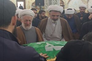 لحظه وداع کاظم صدیقی با فرزند مرحومش + فیلم