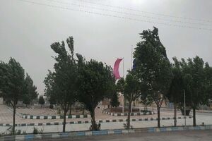 بارش در تهران در پی وزش باد شدید و گرد و خاک تضعیف می شود 