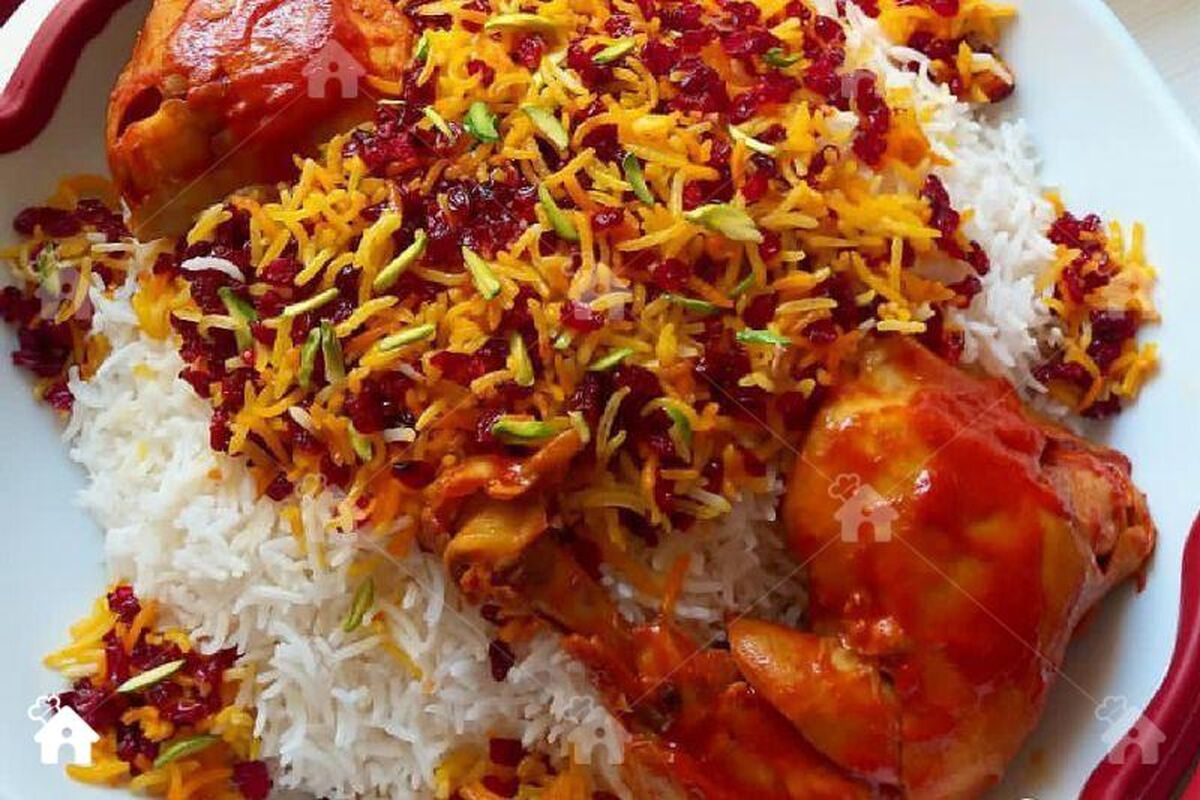 زرشک پلو با مرغ