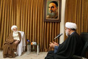 دیدار تولیت آستان قدس رضوی با آیت الله نوری همدانی و جوادی آملی
