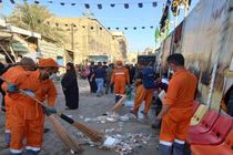 نظافت بیش از 3 میلیون مترمربع از معابر شهر کربلا توسط خادمان شهرداری اصفهان