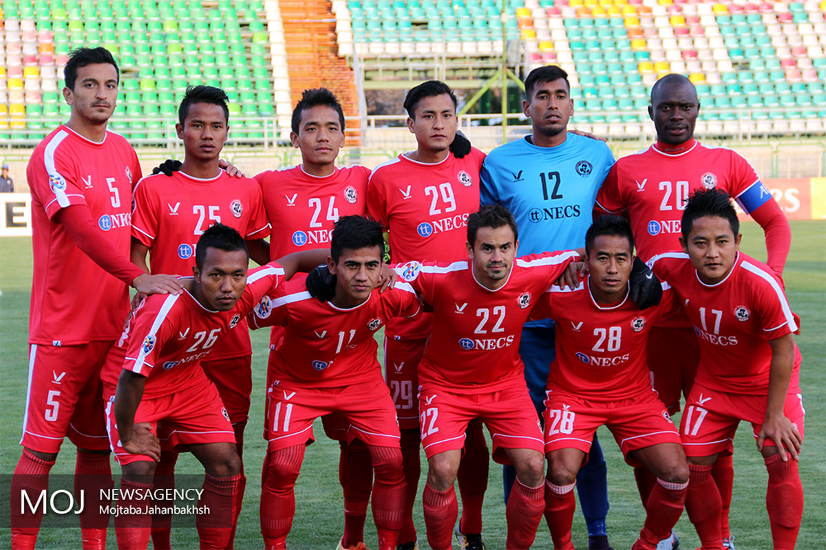 دیدار تیم های فوتبال ذوب آهن ایران و آیزاول هند