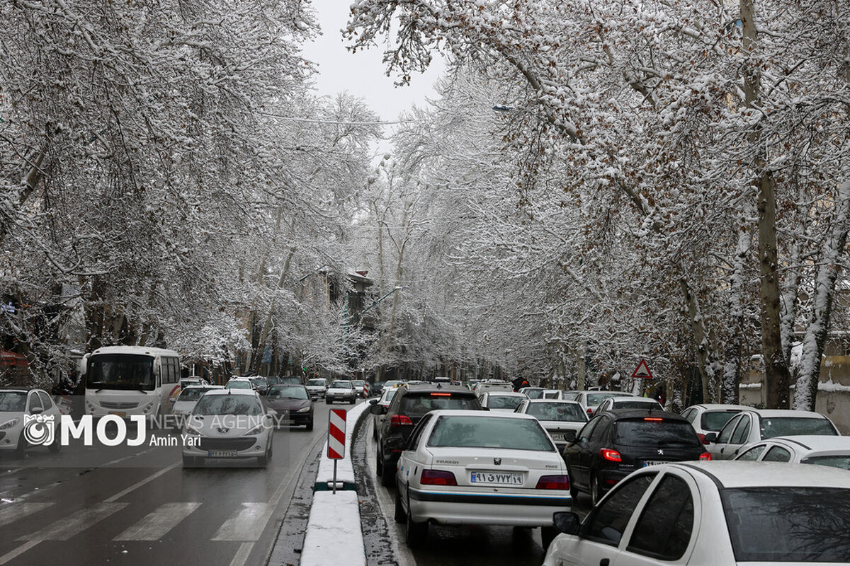 بارش برف در تهران - ۳۰ دی ۱۴۰۴