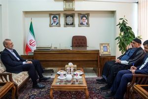 نخست وزیر اسبق عراق با علی لاریجانی دیدار کرد