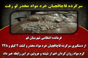 سرکرده قاچاقچیان خرد مواد مخدر لو رفت