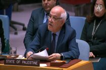 نماینده فلسطین در سازمان ملل خواستار پایان جنگ شد