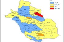 بازگشت دوباره رنگ قرمز به نقشه کرونا در فارس