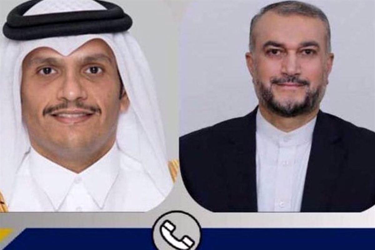 وزرای خارجه ایران و قطر