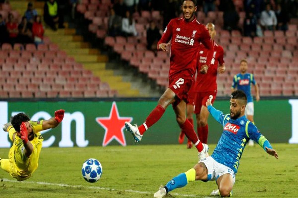 بازی لیورپول و ناپولی