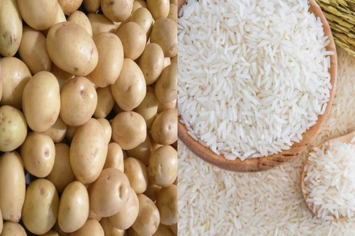 برنج و سیب زمینی
