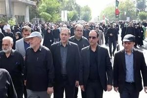 حضور رئیس و کارکنان سازمان سنجش آموزش کشور در مراسم تشییع پیکر شهدای اقتدار/ تقویت انگیزه و عزم ملی برای توسعه علمی و فناوری‌های بومی