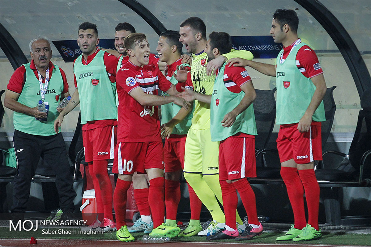 حاشیه دیدار تیم های فوتبال پرسپولیس ایران و الوحده امارات