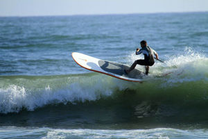 حضور تیم پدل بورد بندرلنگه در مسابقات کشور