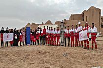 آمادگی نیروهای عملیاتی امداد و نجات هلال احمر شهرستان اشکذر در مانور امداد و نجات زلزله