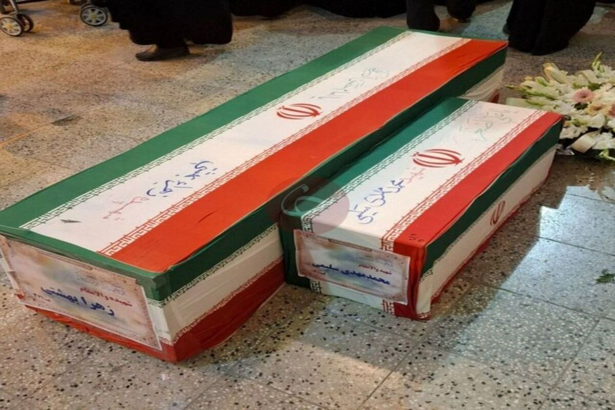 تابوت یک مادر و فرزند 