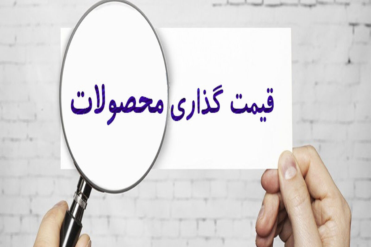 قیمت گذاری محصولات