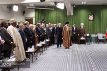 دیدار شرکت‌کنندگان در کنفرانس اتحادیه بین‌ المجالس با مقام معظم رهبری