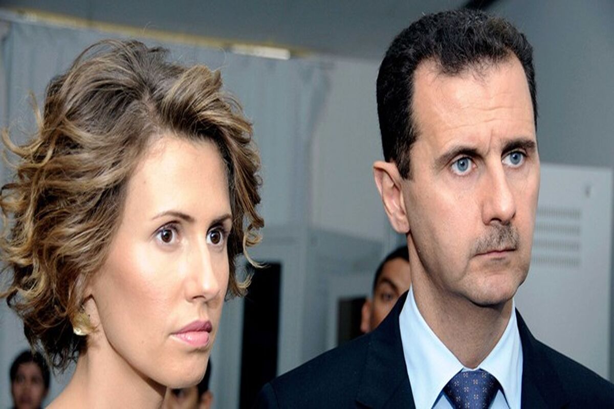 بشار اسد و همسرش