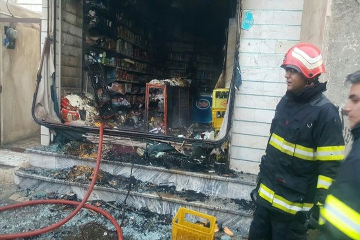 انفجار یک مغازه