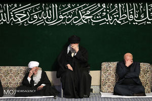 دومین شب عزاداری شهادت حضرت فاطمه (س) با حضور مقام معظم رهبری